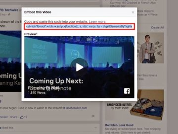 Cách nhúng video Facebook vào website và Blog